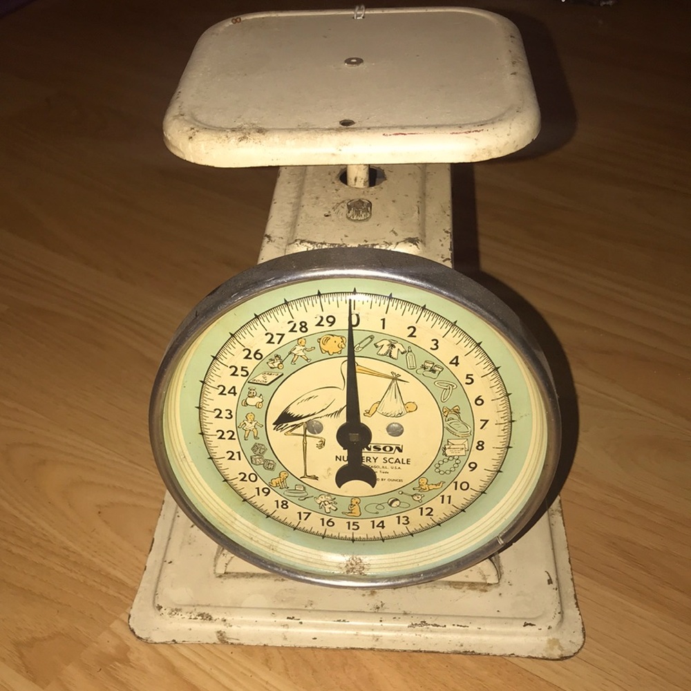 Vintage nursery scale